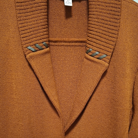 St. John Sport Burnt Orange Wool Blend Jacket Blazer Size Medium - Picture 4 of 10